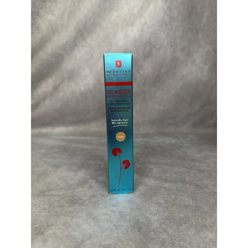 Erborian Korean Skin Care Cc Water Gel Skin Perfector color Clair light new